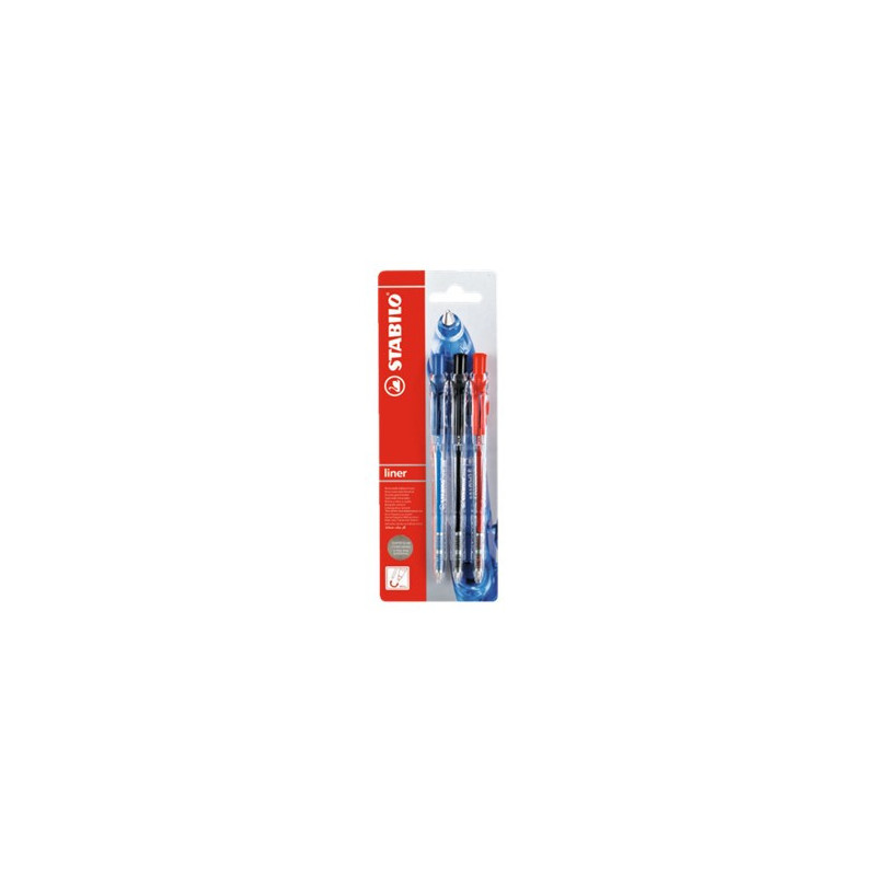 Химикалки с механизъм liner, 3 цвята  29291