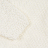 Плетена памучна жилетка с дълъг ръкав за бебе, екрю Cool club 292932 3