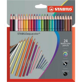 Акварелни цветни моливи aquacolor с графит 2,8мм Stabilo 29303 