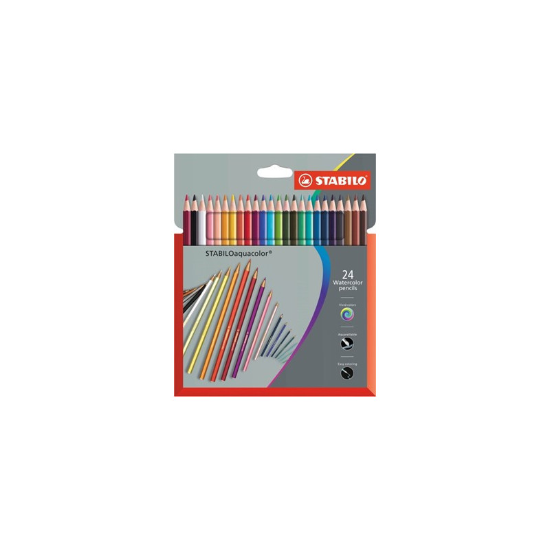 Акварелни цветни моливи aquacolor с графит 2,8мм  29303
