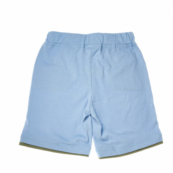 Памучни къси панталони за момче светло сини OVS 29318 2