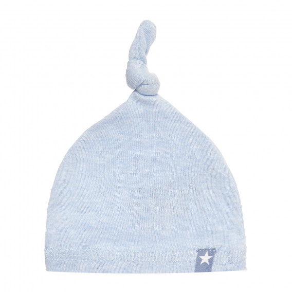 Комплект от две памучни шапки за бебе, сини Cool club 293472 6
