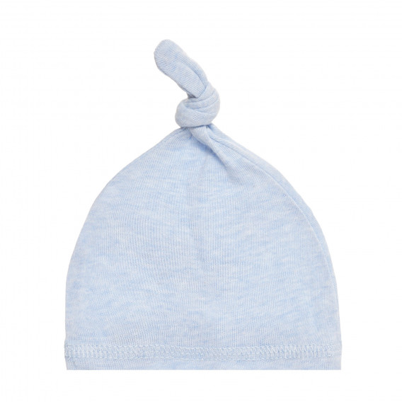 Комплект от две памучни шапки за бебе, сини Cool club 293473 7