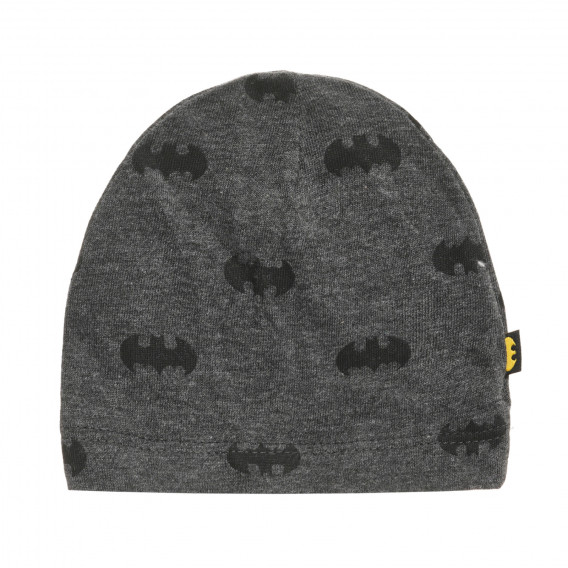 Комплект от две памучни шапки за бебе с принт на Батман ,сиви Cool club 293486 6