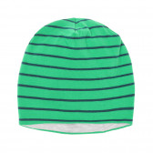 Памучна шапка с две лица за бебе, в сив и зелено Cool club 293516 5