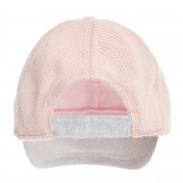 Плетена шапка с козирка в нежно розово Cool club 293598 3