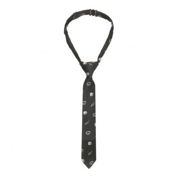 Вратовръзка с фигурален принт, черна Cool club 293795 