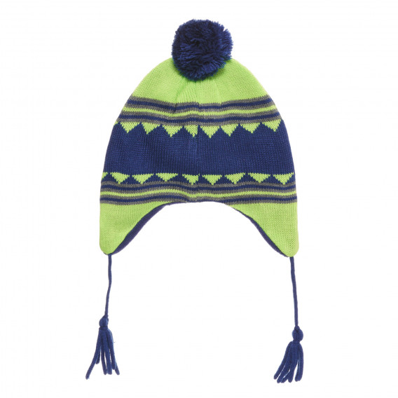 Зимна шапка с помпон и надпис #YOLO, многоцветна Cool club 293853 3