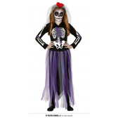 Карнавален костюм скелет, черно и лилаво Fiesta Guirca 295349 
