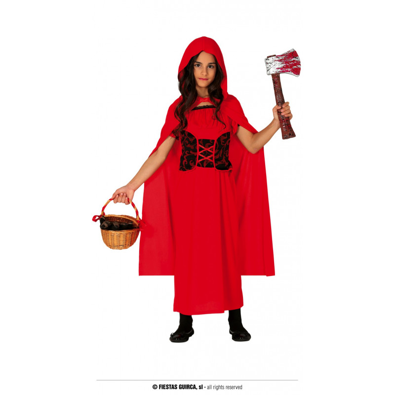 Карнавален костюм страшната червена шапчица, червен  295360