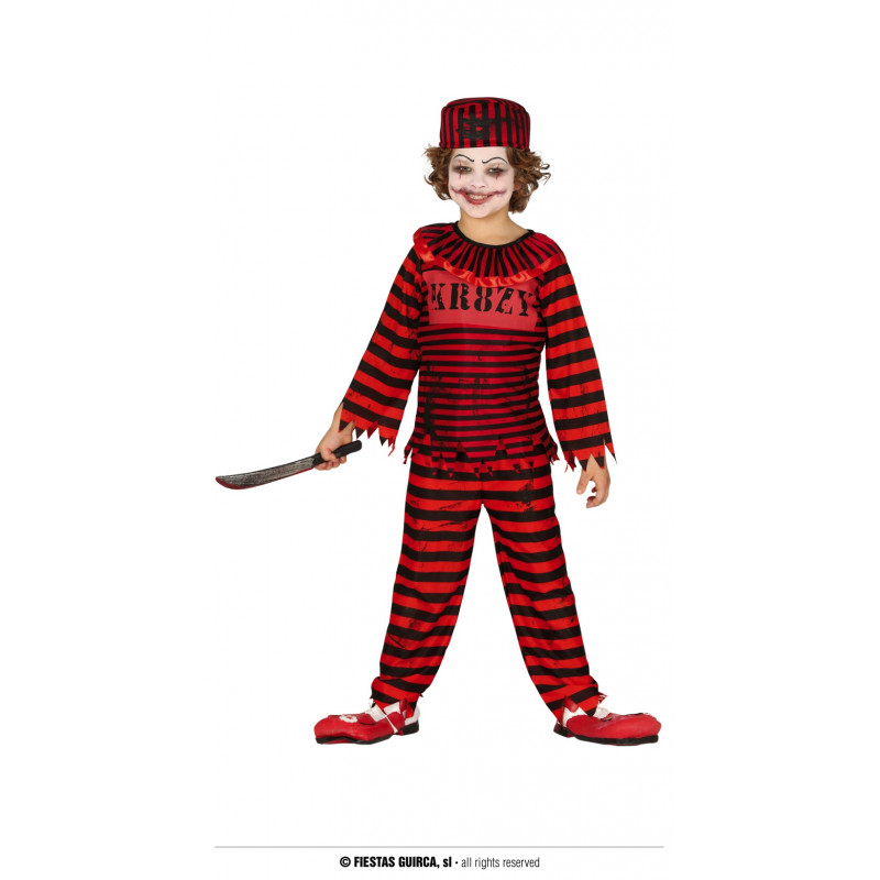 Карнавален костюм лошият клоун, черно и червено  295363