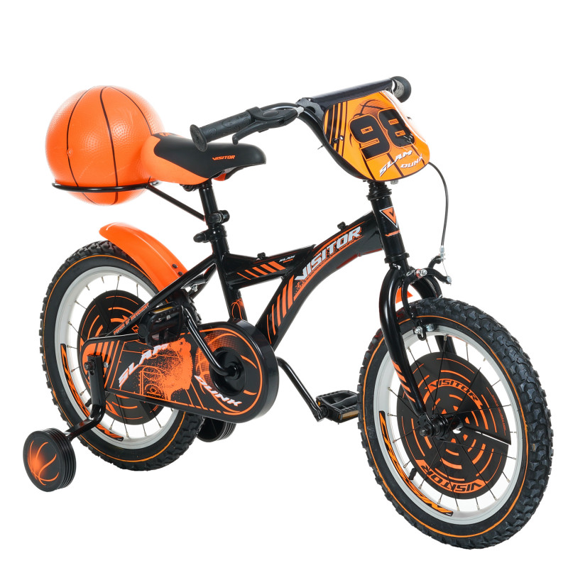 Детски велосипед BASKET 16", черен  295472