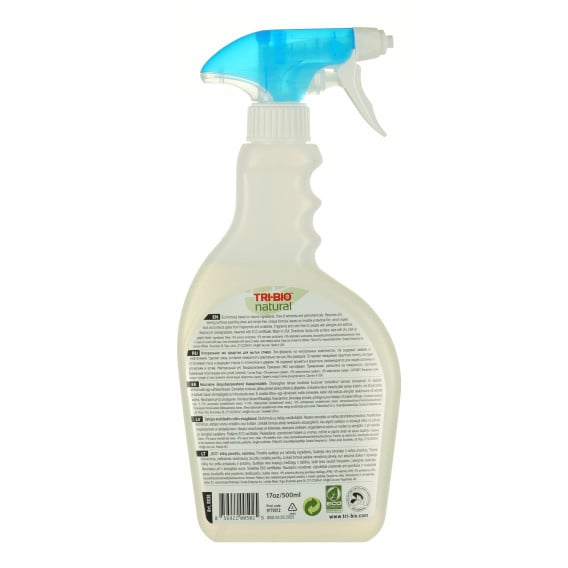 Натурален еко препарат за стъкла и прозорци, пластмасова бутилка с дозатор, 500 мл. Tri-Bio 295609 3