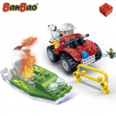 Конструктор - Пожарникарска кола и лодка, 58 части Ban Bao 295781 2