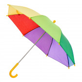Детски чадър в цветовете на дъгата, жълта дръжка Dino Toys 295883 3