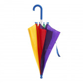 Детски чадър в цветовете на дъгата, синя дръжка Dino Toys 295885 2