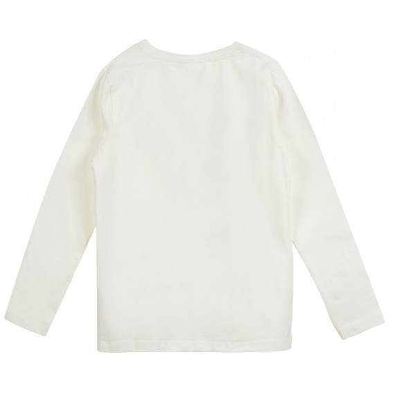 Комплект от два броя блуза с дълъг ръкав в бяло и розово за момиче Name it 295960 9