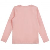 Комплект от два броя блуза с дълъг ръкав в бяло и розово за момиче Name it 295963 12