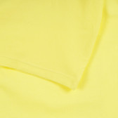Тениска от органичен памук с брокатени надписи, жълта Name it 295970 3