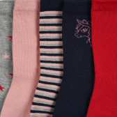Комплект от пет броя разноцветни чорапи Name it 295978 7