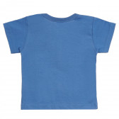 Памучна тениска с щампа за бебе, синя Pinokio 295982 4