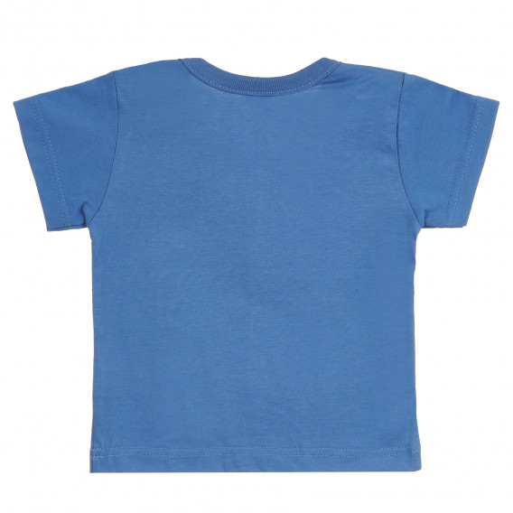 Памучна тениска с щампа за бебе, синя Pinokio 295982 4