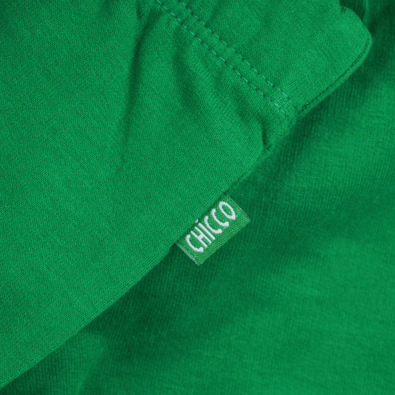Памучен панталон зелен Chicco 296114 3