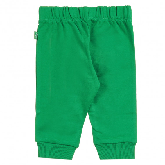 Памучен панталон зелен Chicco 296115 4