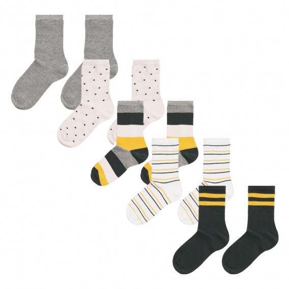 Комплект от 5 чифта чорапи за момиче Name it 296130 
