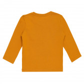 Блуза с дълъг ръкав от органичен памук, оранжева Name it 296214 4