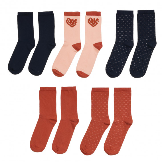 Комплект от пет броя разноцветни чорапи Name it 296255 