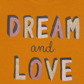 Блуза от органичен памук Dream and Love, оранжева Name it 296274 2