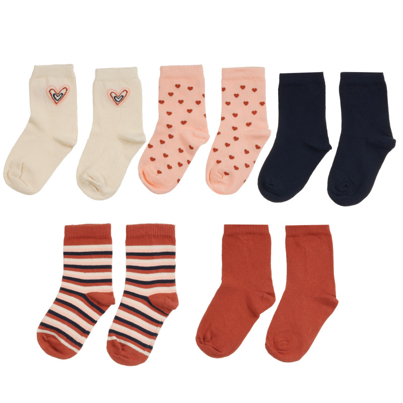 Комплект от пет броя разноцветни чорапи  296277