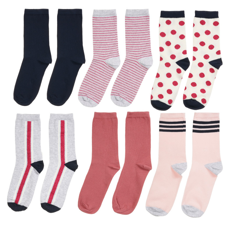Комплект от пет броя разноцветни чорапи  296368