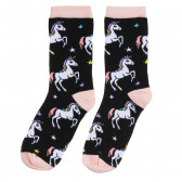 Комплект от пет броя разноцветни чорапи еднорог Name it 296383 8