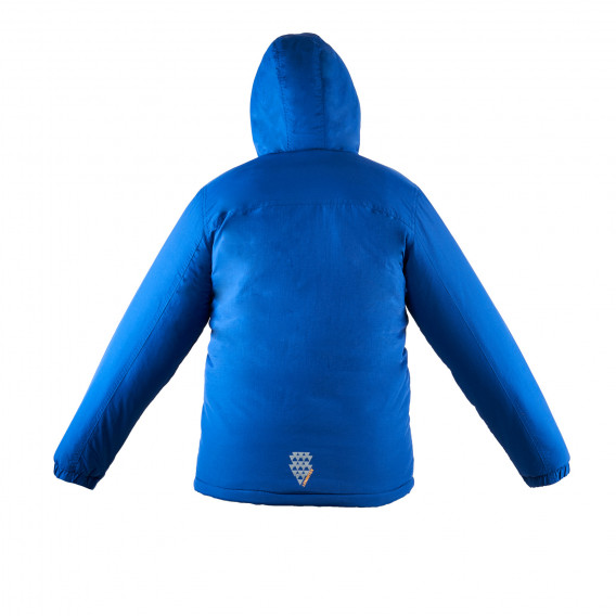 Зимно яке с светлоотразителна щампа за момче синьо LEMMI 29649 2