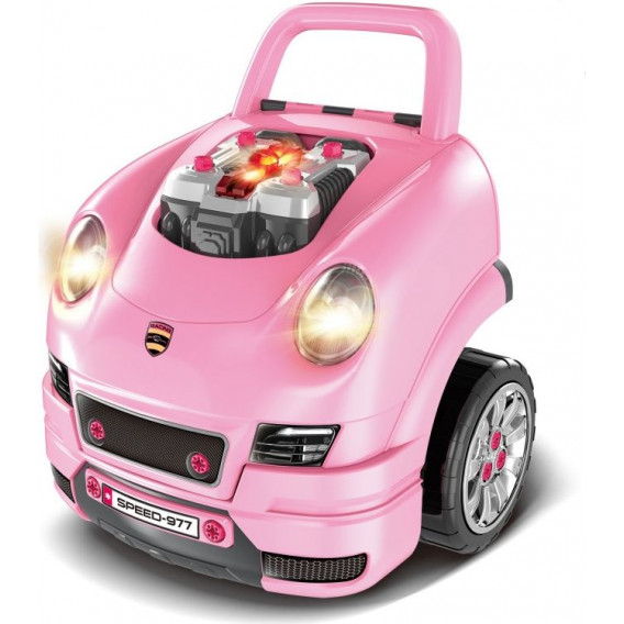 Игрален център - интерактивен автомобил, розов BUBA 296526 