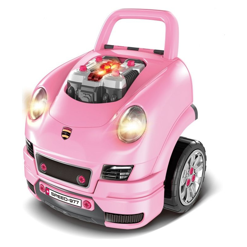 Игрален център - интерактивен автомобил, розов  296526