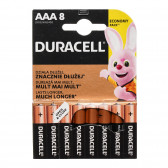 Алкални батерии, AAА, LR03, 8 бр. Duracell 297046 