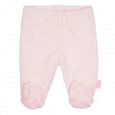Памучен комплект от два броя ританки за бебе, бяло и розово Chicco 298060 2