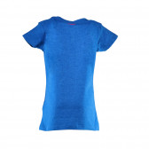 Синя Блуза с къс ръкав и ярък принт за момиче PROTEST 29827 2