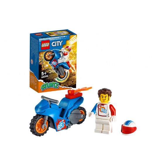 Конструктор - Каскадьорски мотоциклет ракета, 14 части Lego 298510 2
