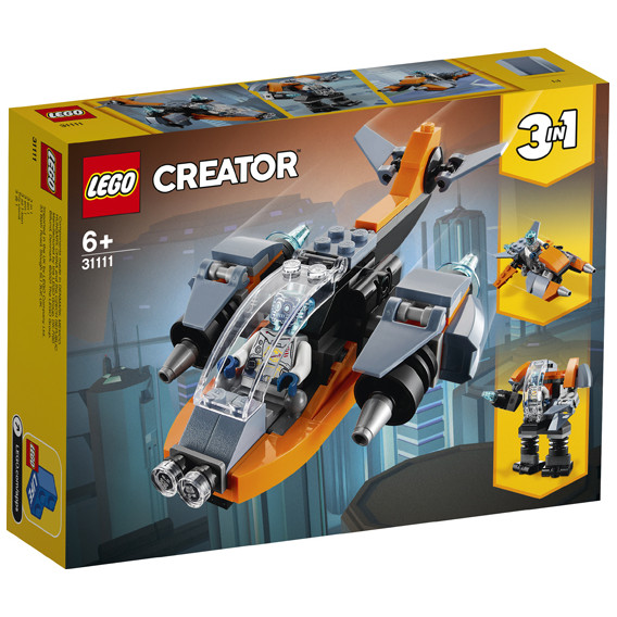 Конструктор - Кибер дрон, 113 части Lego 298524 