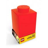 LED силиконова нощна лампа, червена Lego 298578 