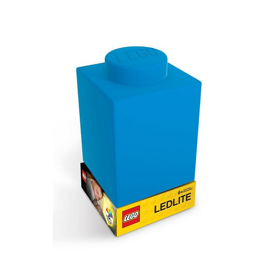 LED силиконова нощна лампа, синя Lego 298584 