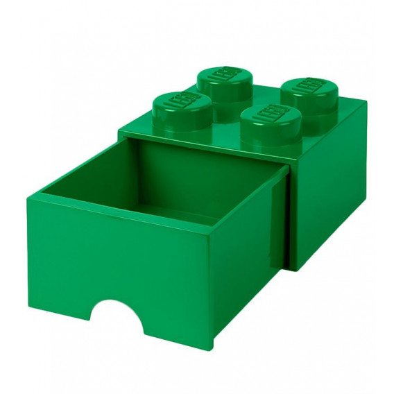 Кутия-чекмедже за съхранение, Brick, зелена Lego 298590 