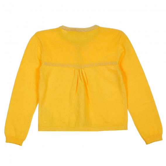 Плетена жилетка с панделка за бебе, жълта Chicco 298735 8