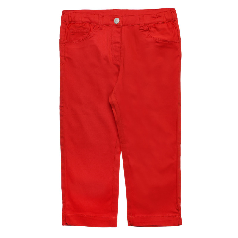 Памучен панталон за бебе, червен  298828