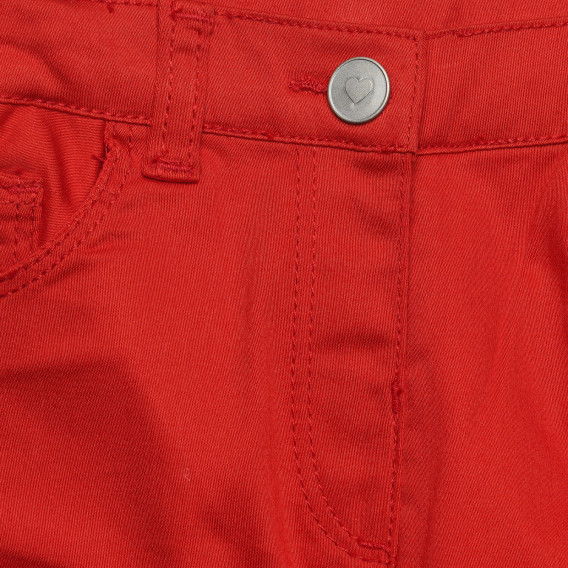 Памучен панталон за бебе, червен Chicco 298831 5