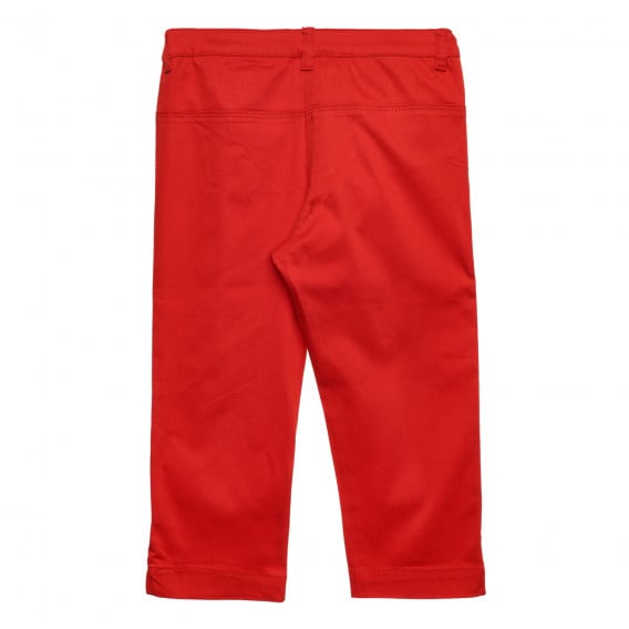 Памучен панталон за бебе, червен Chicco 298832 3